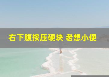 右下腹按压硬块 老想小便